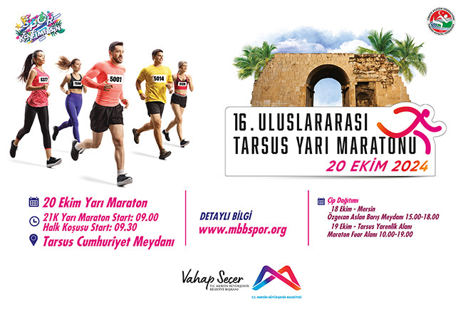 16. Uluslararası Tarsus Yarı Maratonu İçin Geri Sayım Başladı 