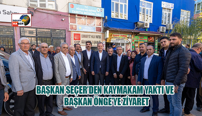 Başkan Seçer’den Kaymakam Yaktı Ve Başkan Önge’ye Ziyaret