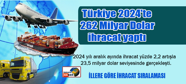 Türkiye 2024'te 262 Milyar Dolar İhracat Yaptı